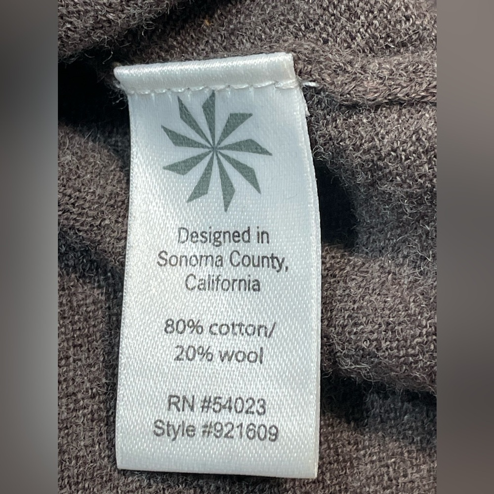 Athleta Women Pullover Cowl Neck Sweater Top Size Large Cotton Wool Blend Brown - Picture 9 of 13